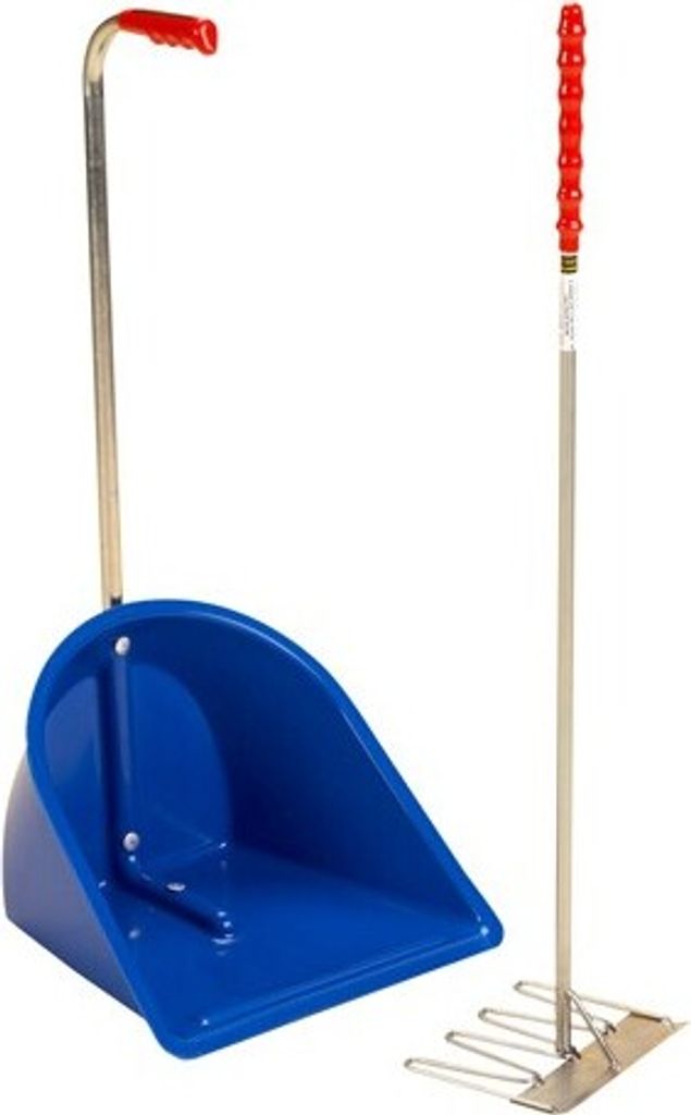 Stubbs Stable Mate Dung Sammler hoch mit Rechen S4585 TL894 (Einheitsgröße) (Blau)