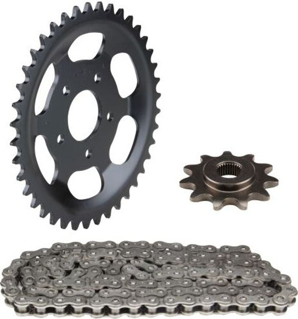 Kettensatz 3-teilig schwarz 11/40 Zähne für Zündapp ZD 40 Typ 446-300 (FG 9030749-9201489) / ZD 20 Typ 446-450