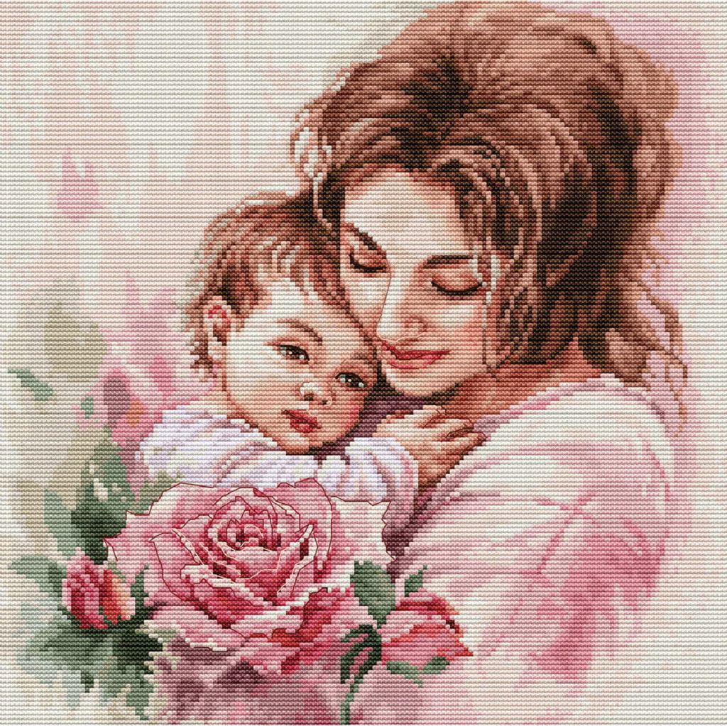 Luca-S Kreuzstich Stickpackung "Momente der Sehnsucht", Zählmuster, 25x25cm