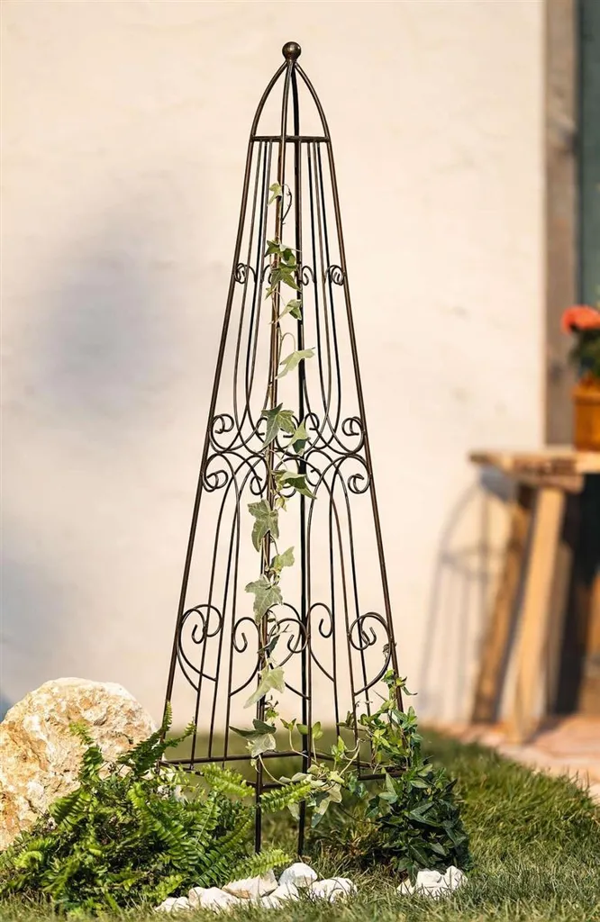 Support de croissance Romance métal brun 115cm contre les chutes