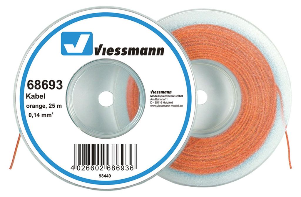 Viessmann 68693 - Kabel auf Abrollspule 0,14 mmÃƒâ€šÃ‚², Produktbild 