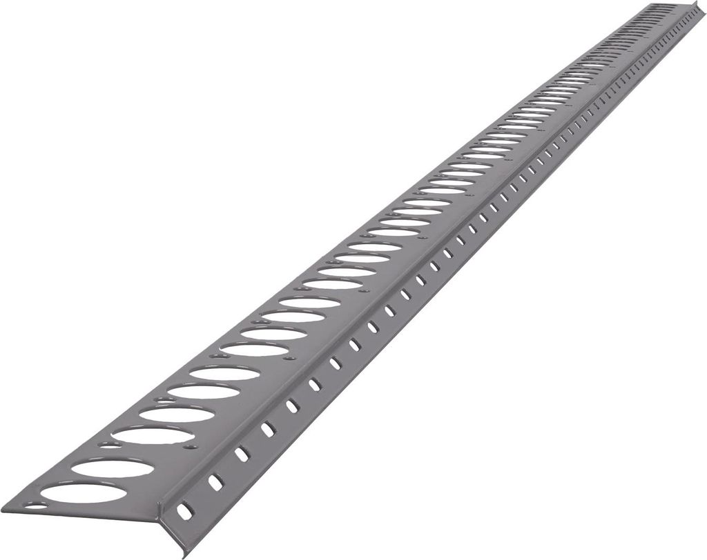 Renoplast Aluminium Treppenstufen-Profil V Harzboden, Profil 200cm, Grau