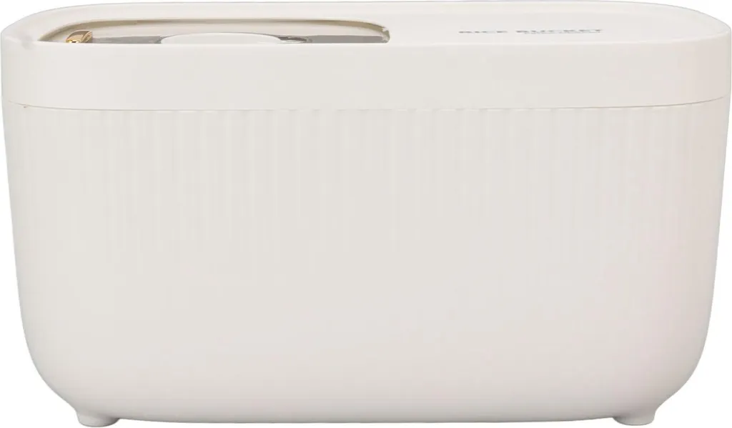 Bac à riz hermétique blanc luxe avec fenêtre de contrôle visuel 12L