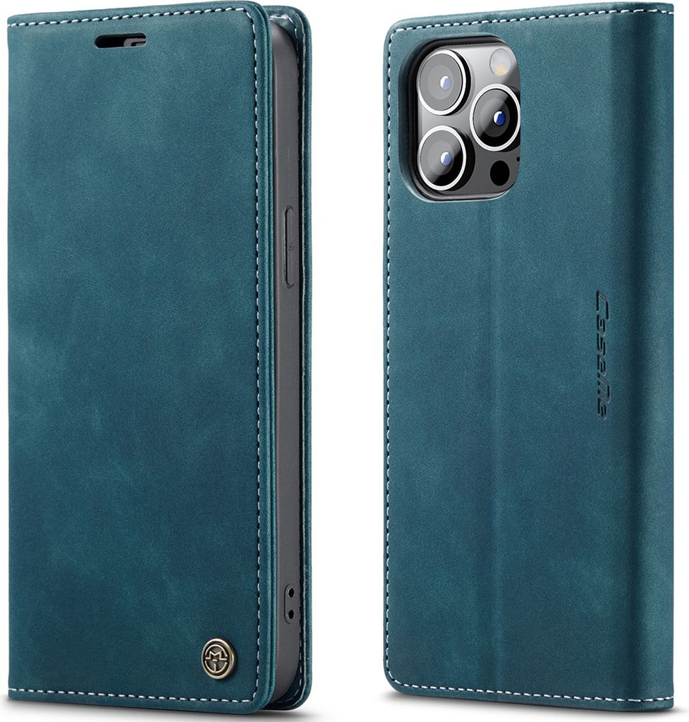 iPhone 14 Pro Hülle, Retro Kunstledertasche TPU Innere, Kartenfächer, Magnetverschluss, Klapphülle mit Standfunktion Schutzhülle für iPhone 14...