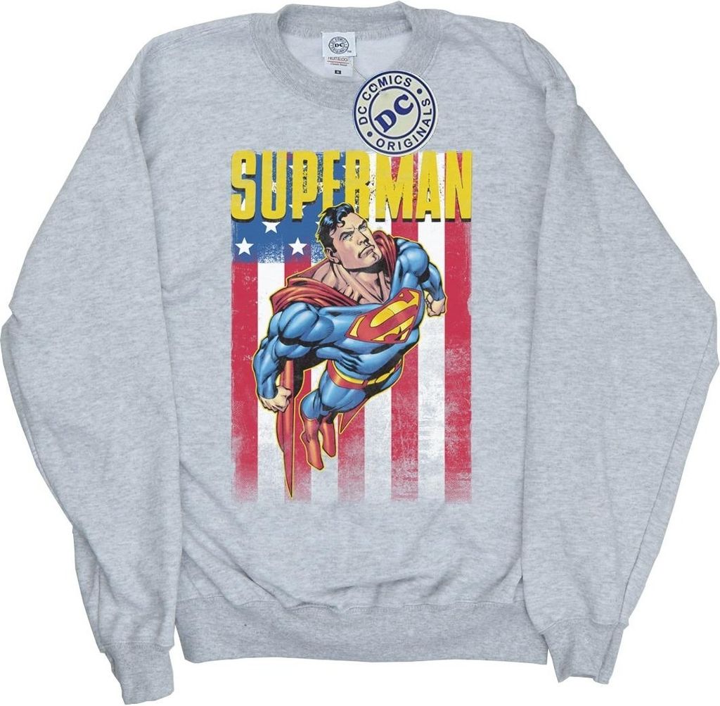 Superman - "Flight" Sweatshirt für Herren BI2130 (XXL) (Grau)