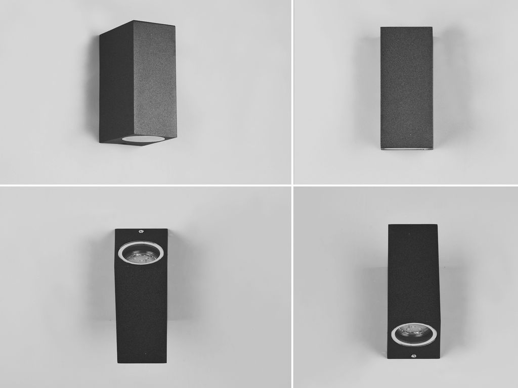 Trio Leuchten Außen-Wandleuchte Roya GU10 anthrazit Up- & Produktbild 8