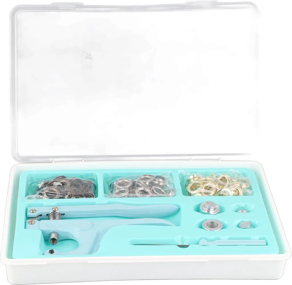 Set de pose d'œillets métalliques 12mm pour couture et cuir avec coffret