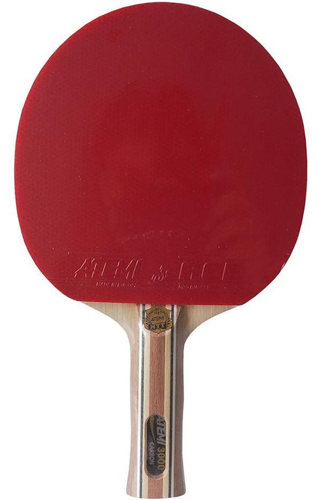 Atemi - Tischtennisschläger "3000 Pro Anatomical" MR78352 (Einheitsgröße) (Rot/Schwarz)