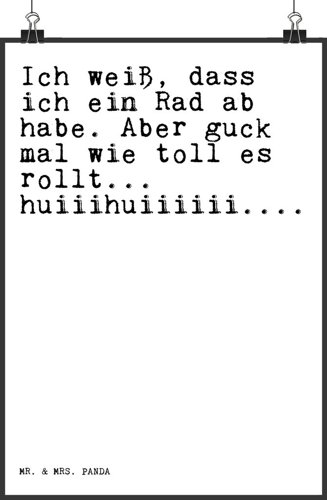Mr. & Mrs. Panda Bild Ich weiß, dass ich... DIN A3 - Weiß - Geschenk, Kunstdruck, Spruch Sprüche Weisheiten Zitate Lustig Weisheit Worte, wandku...