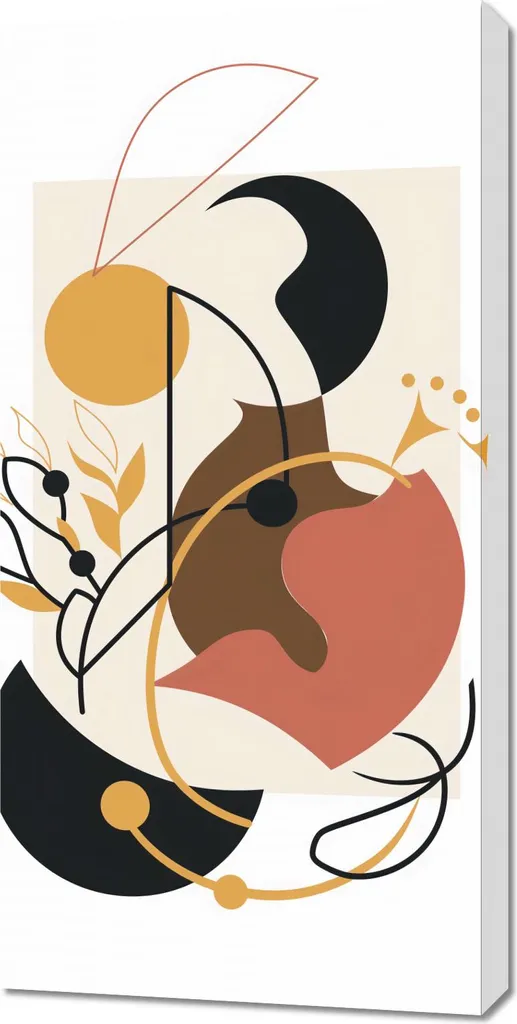 Arredo Moderno: Quadro Autunno 50x100 cm Astratto - Tela Premium Online