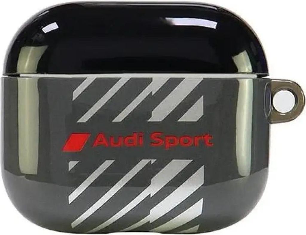 Audi IML Sport AirPods 3 cover schwarz AUS-IMLAP3-RSQ/D1-BK Schutzhülle