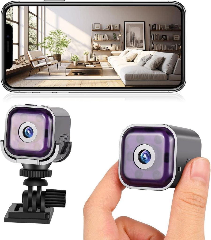 Überwachungskamera, Mini Kamera, 1080P WLAN Kamera, Produktbild 
