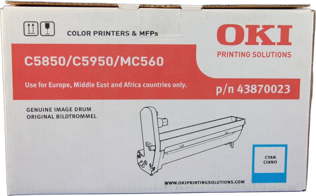 OKI 43870023 C5850 Bildtrommel Cyan -A