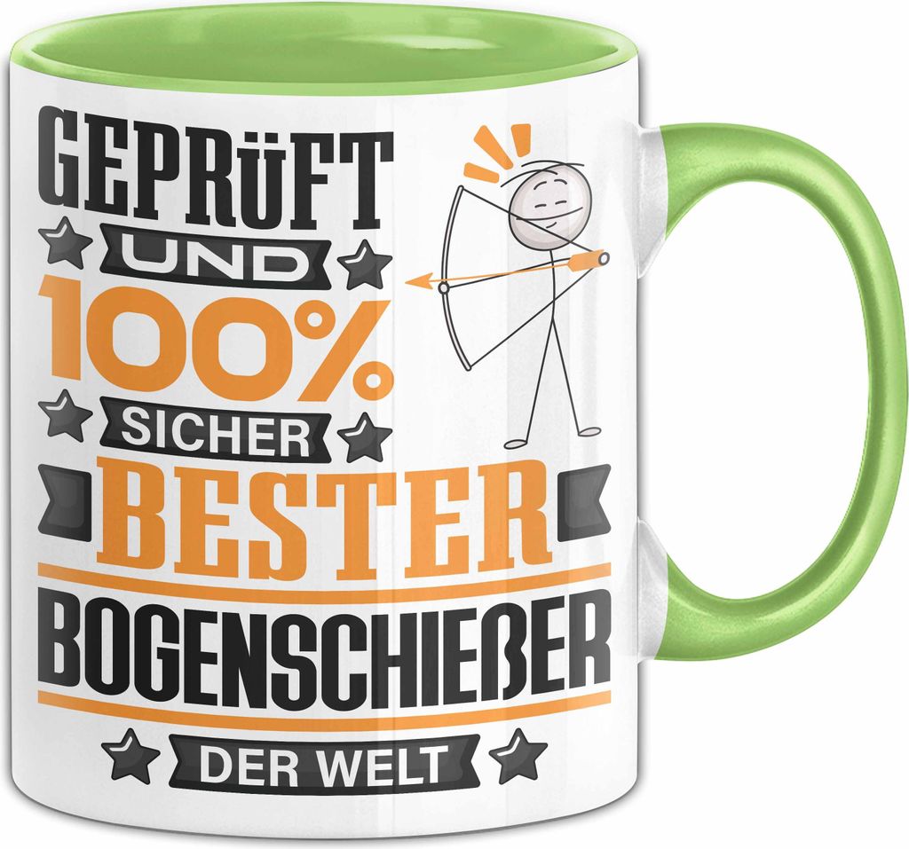 Bogenschießer Geschenk Lustiger Spruch für Bogenschießer Geschenkidee Bester Bogenschießer Der Welt (Grün)
