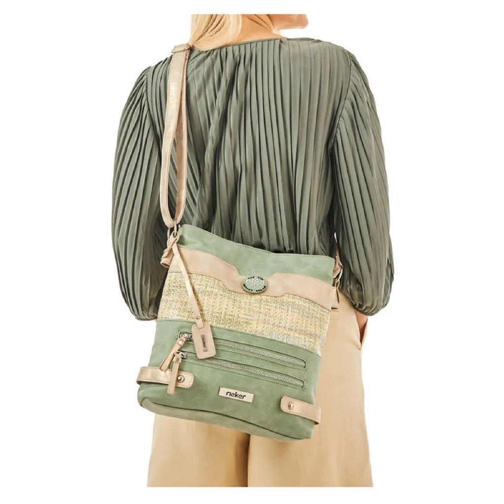 Sac à main vert Rieker pour femme format moyen élégant et moderne - 12