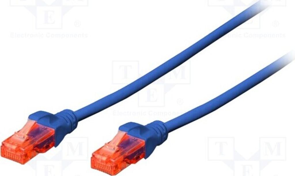 1x PVC 5e blau 2 DK-1512-050/B RJ45-Kabel 5m