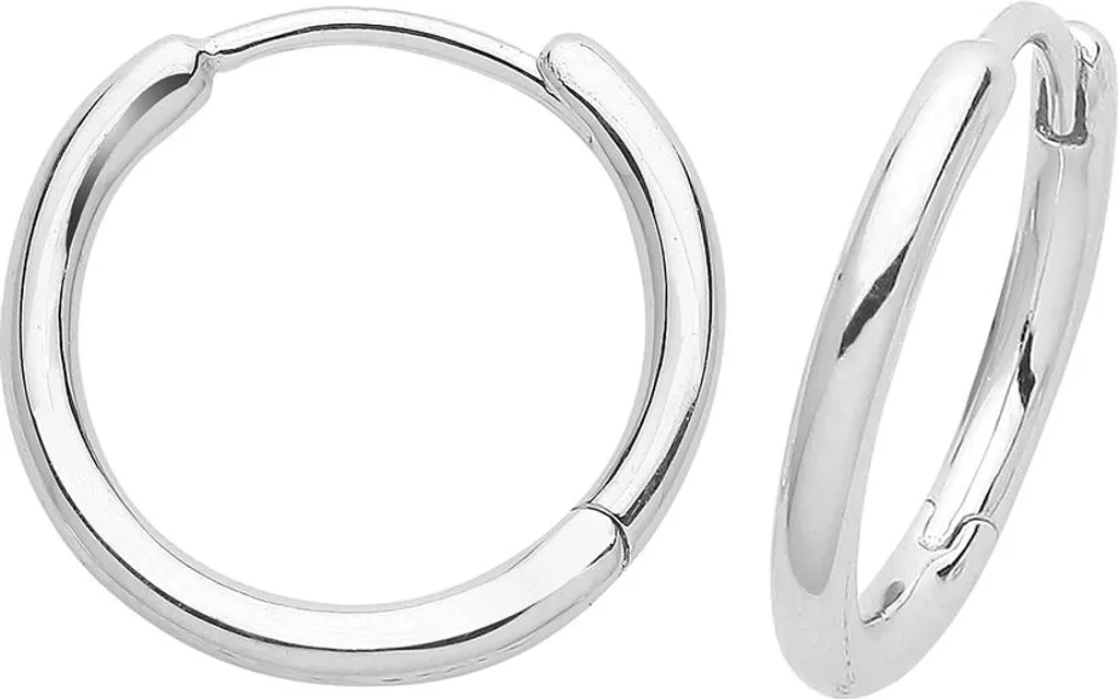 Boucles d'Oreilles Argent 925 Rhodié Anti-Oxydation 12mm TRS32926 Pro