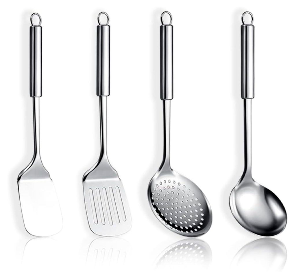 Kochutensilien Set aus Edelstahl, 4-teilig