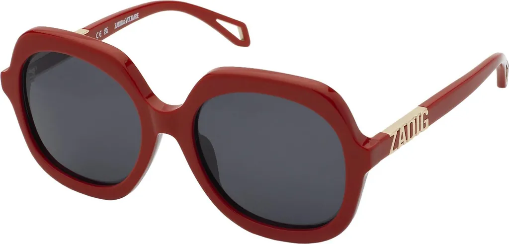 Lunettes de soleil Zadig & Voltaire SZV404 rouge pour un été stylé