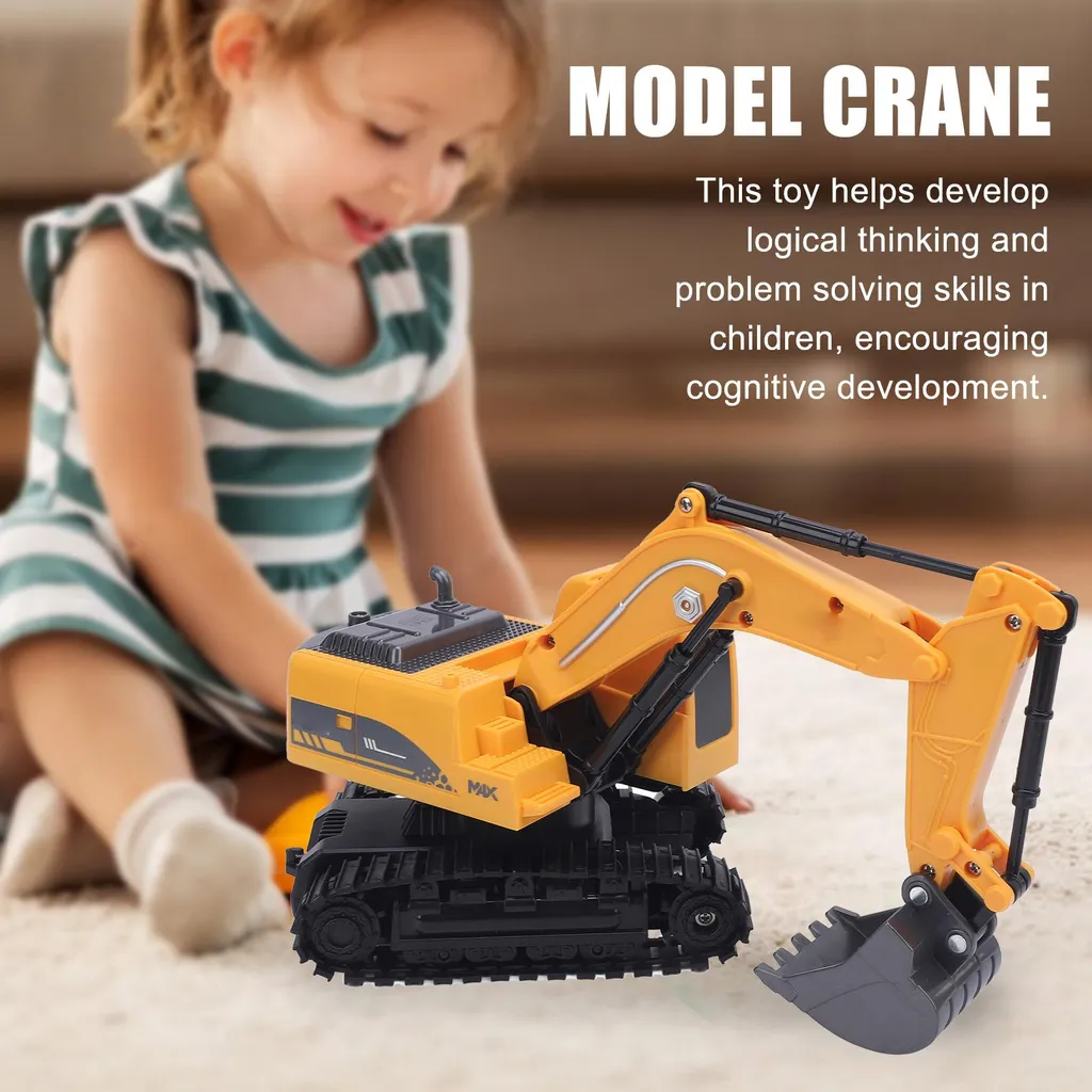 Pelleteuse RC Technique 2-en-1 avec Télécommande : Jeu de Chantier Mobile - 5