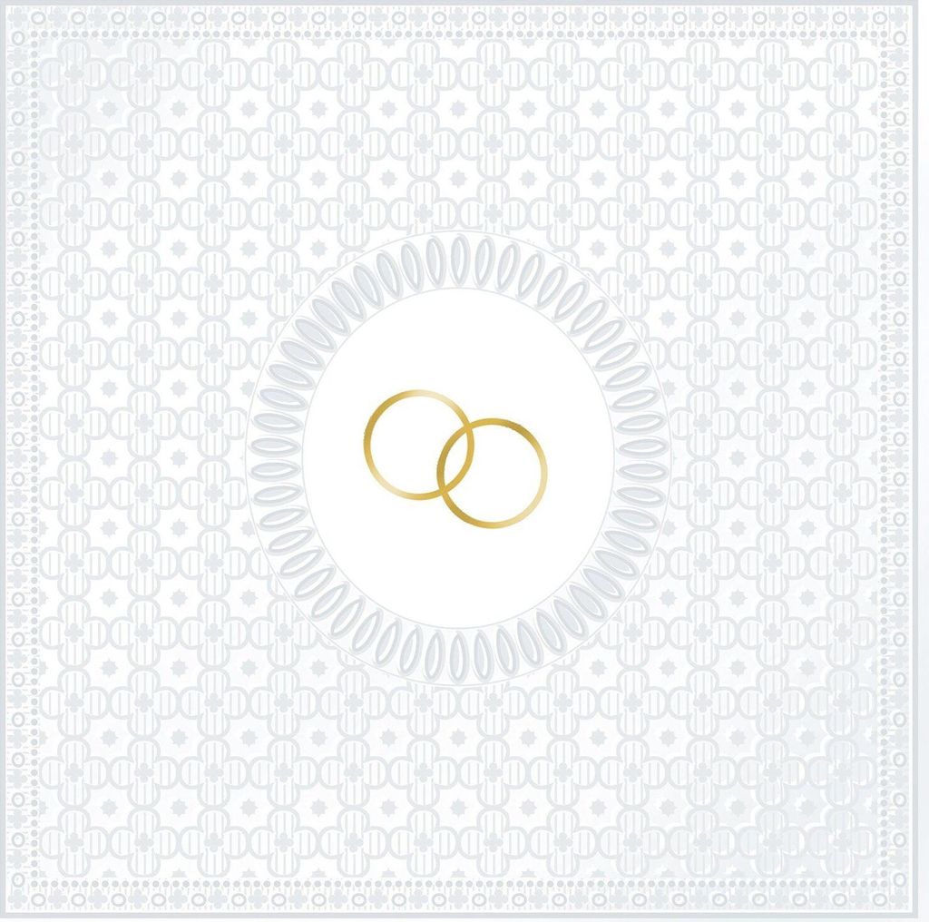 Design@Home * Servietten - Hochzeit Medaillon Wedding pearl