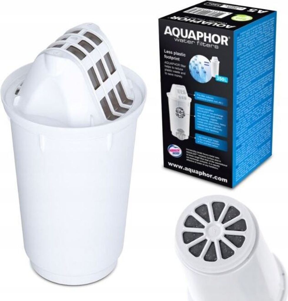 AQUAPHOR A5 350 l, Dozownik do wody z filtrem, 350 l, Biały Zdjęcie produktu 