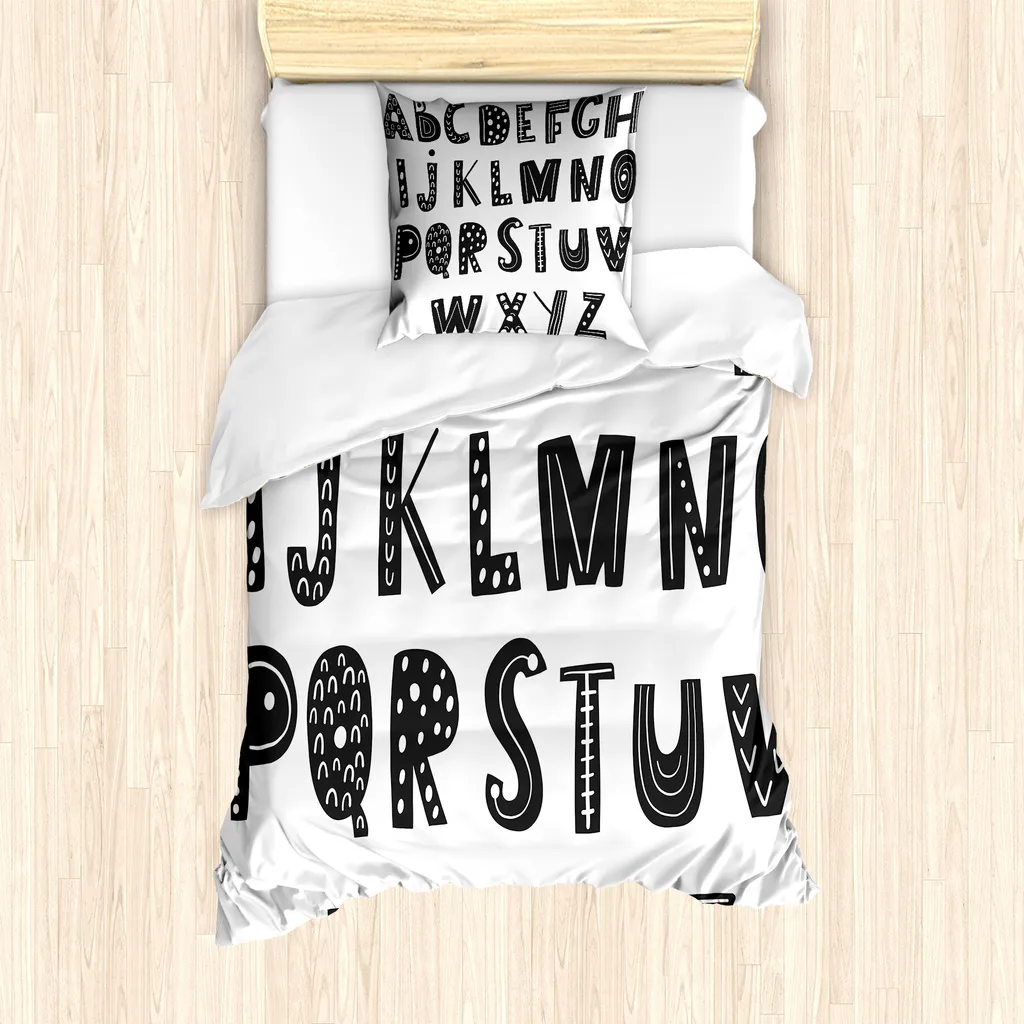 Copripiumino Letto Singolo ABAKUHAUS 135x200 - Stile Urban Grigio