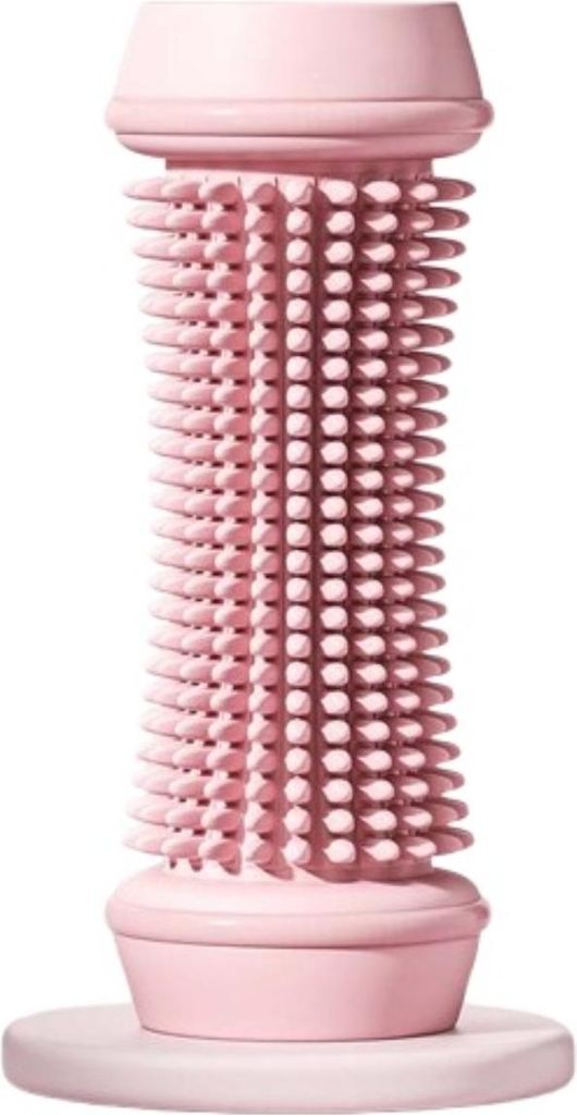 INF Fußmassage Roller mit weichen Gummipunkten ABS 18.5cm x 8cm für Alltag Rosa