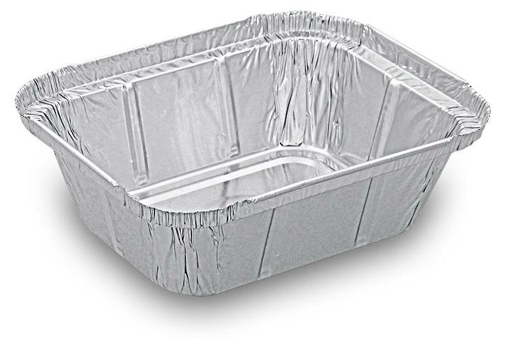 100x Alu-Servierschalen Aluschale Menüschale Grillschale Produktbild 