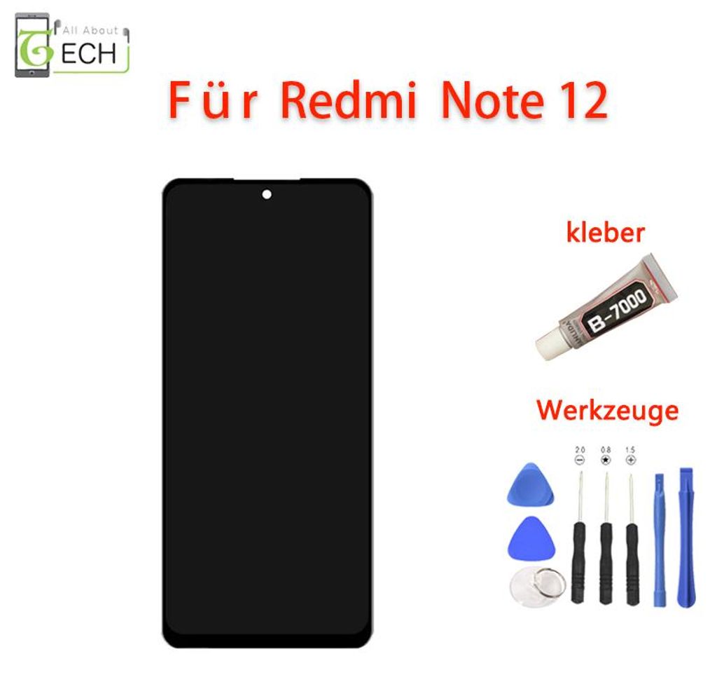 Für Xiaomi Redmi Note 12 4G / 5G POCO X5 LCD Display Touchscreen Bildschirm