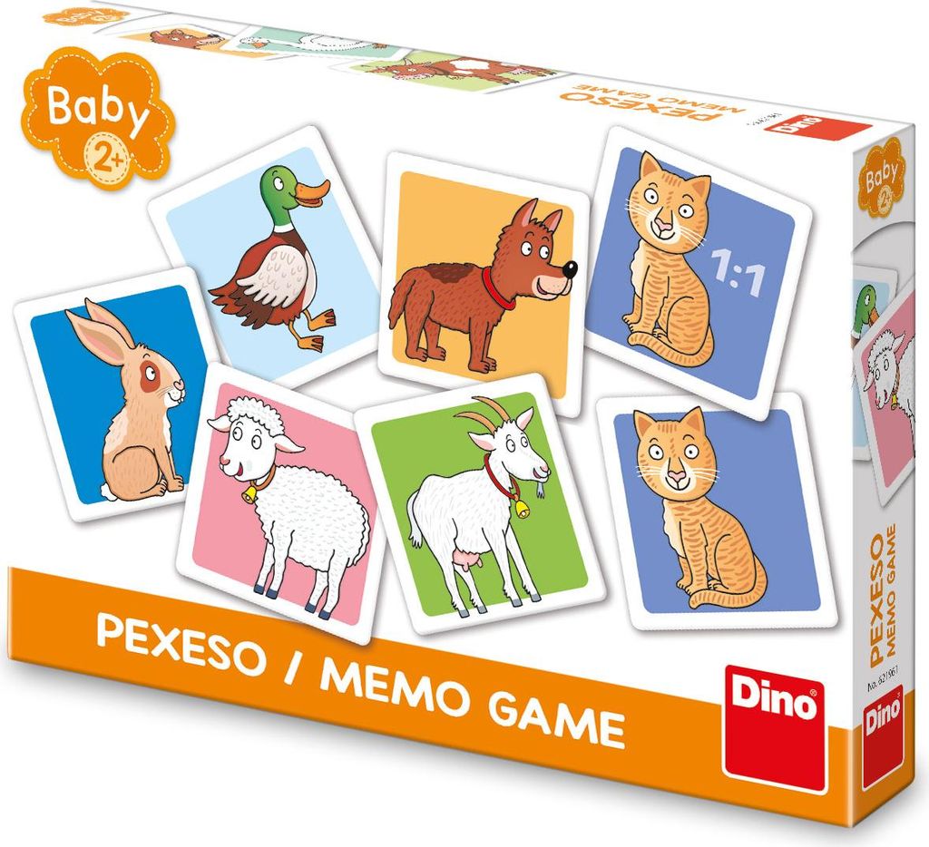 DINO Baby Gedächtnisspiel Haustiere