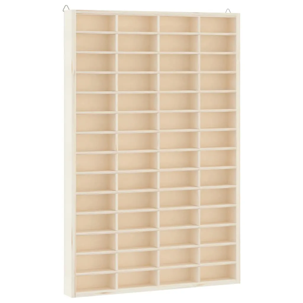 Vitrine en bois 56 cases 40x60cm avec vitre de protection transparente
