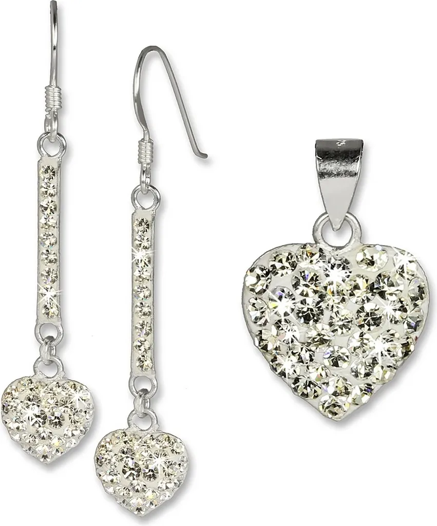 Ensemble Bijoux Pendentif et Boucles d'oreilles pour Mariage ou Soirée