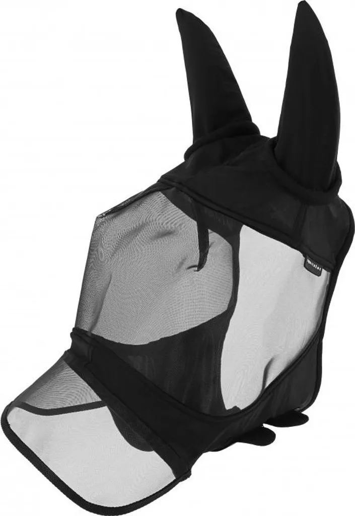 Maschera Antimosche Equithéme Soft XL Nero con Nasello Fisso - Protezione