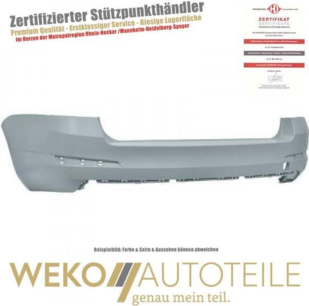 Stoßstange hinten DIEDERICHS 7832655 für SKODA