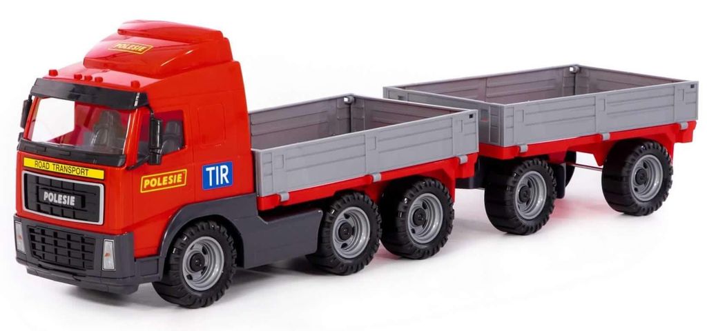 WADER Lastwagen LKW Pritsche mit Anhänger Produktbild 