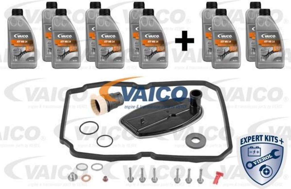 VAICO V30-2254-XXL Teilesatz, Ölwechsel Automatikgetriebe OE 52108325AA kompatibel mit 300 C, Cherokee, C-Klasse, CLC-Klasse, CLK, CLS, E-Klasse, ...