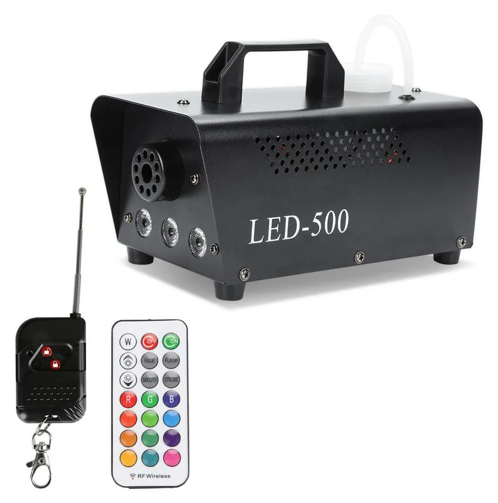 Machine à fumée 500W : animez vos soirées avec effets LED et contrôle