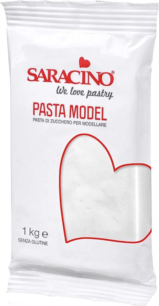 Saracino Modellierfondant Pasta Model Weiß 1kg Produktbild 