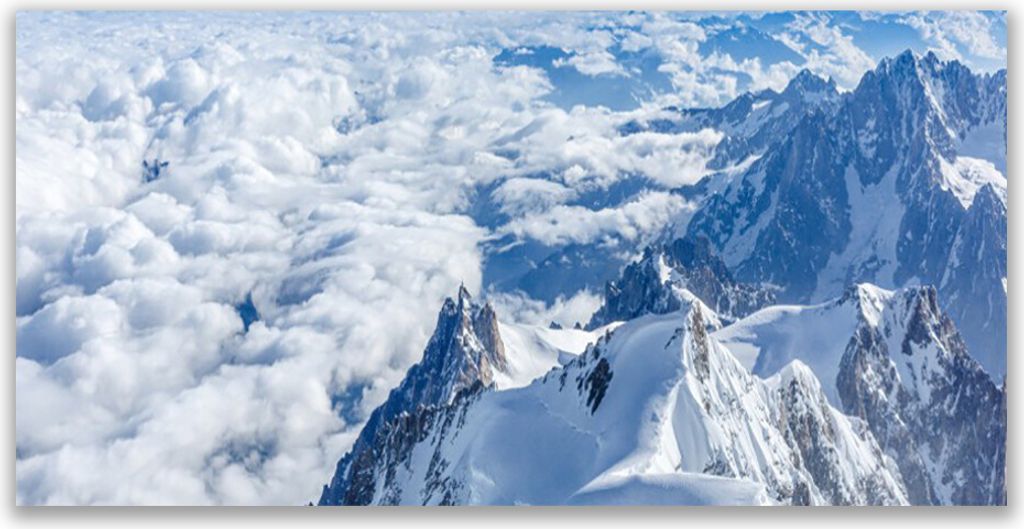 Glasbilder 140x70 Wandbild Druck auf Glas Gebirge Landschaft