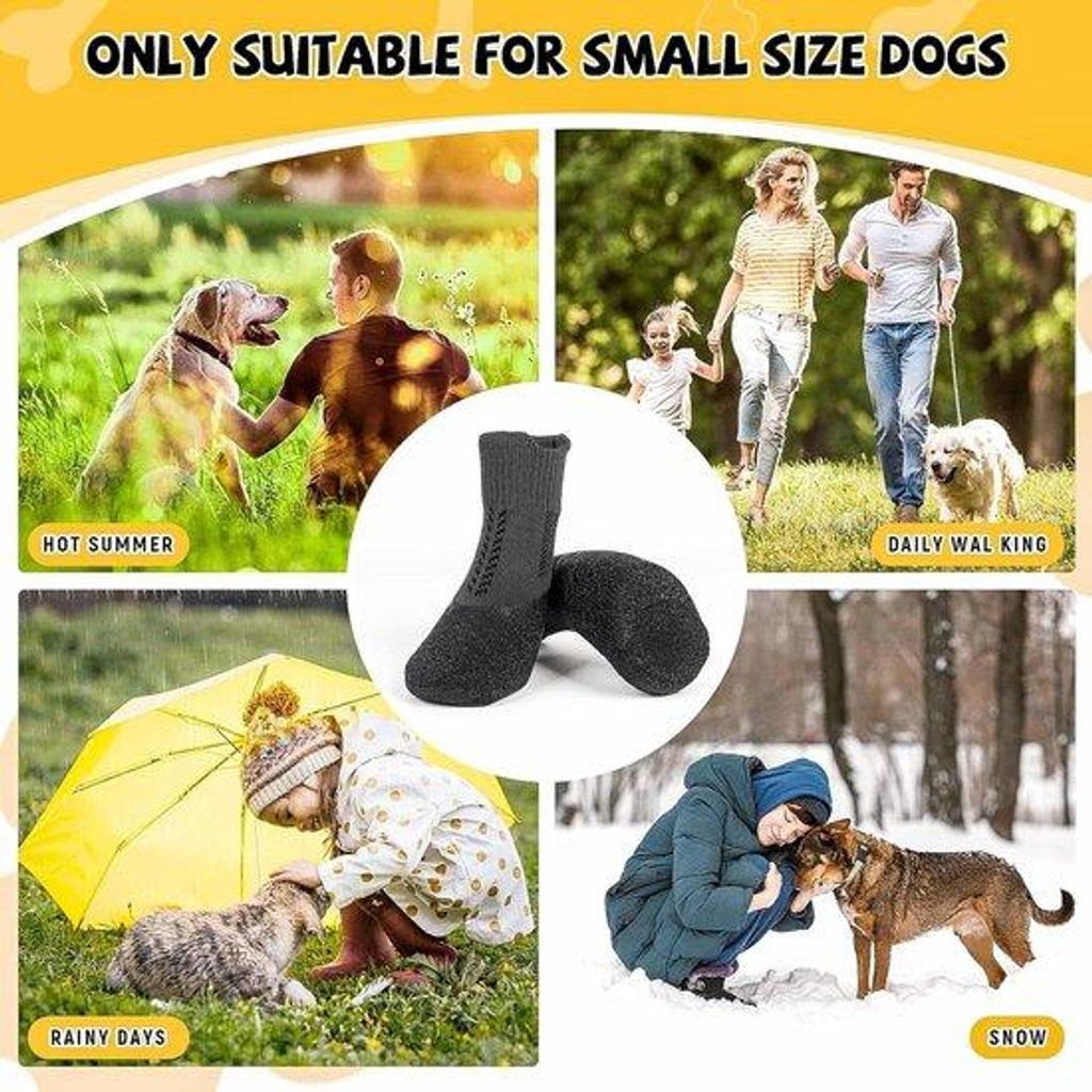 Wasserdichte Hundeschuhe Mittelgröße weich