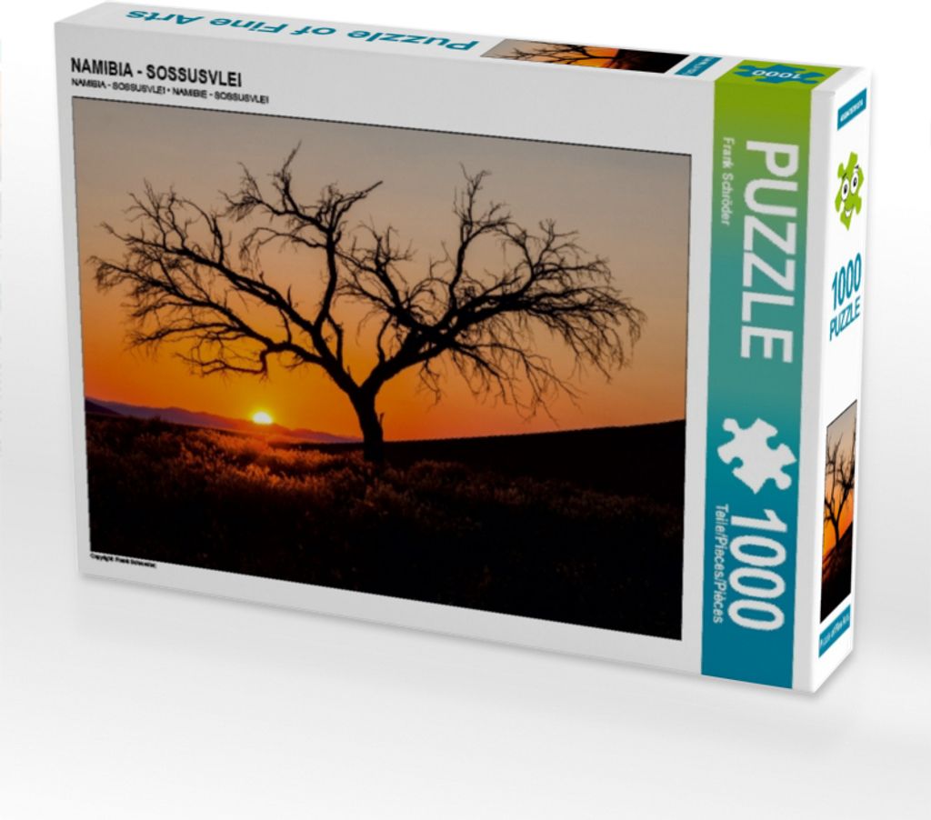 CALVENDO Puzzle NAMIBIA - SOSSUSVLEI 1000 Teile Puzzle quer | 1000 Teile Lege-Größe 64x48cm Foto-Puzzle für glückliche Stunden