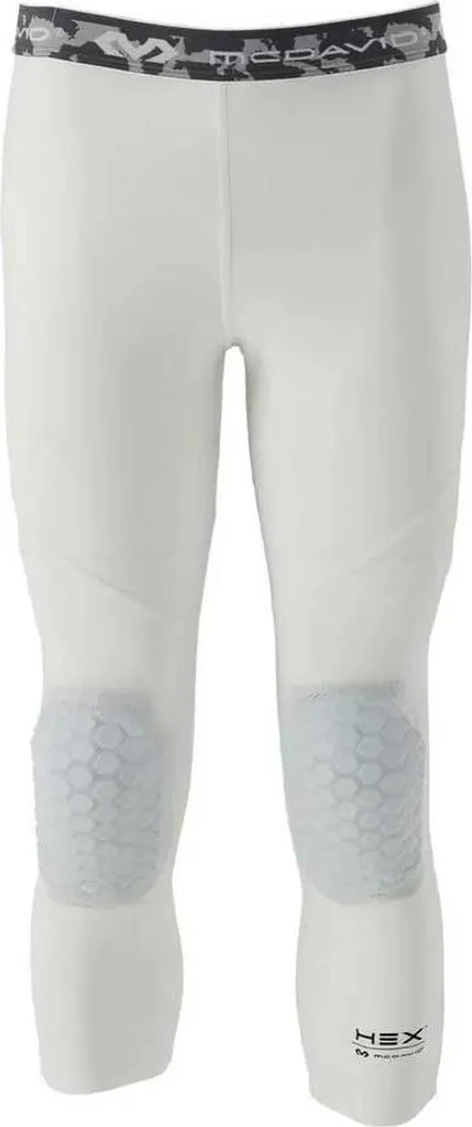 Mc David Hex Leggings Blanc M - Collant de Protection Basket Homme
