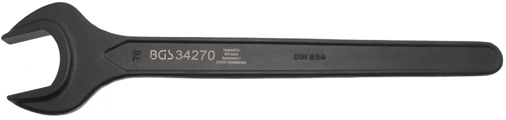 Clé anglaise de 70 mm robuste pour travaux de plomberie et mécanique