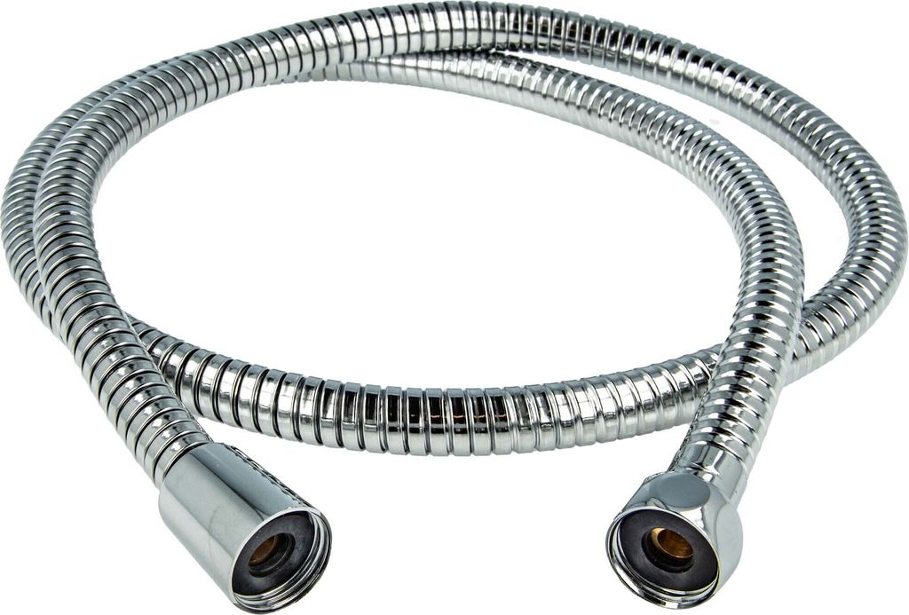 tecuro Metall-Brauseschlauch - dehnbar, Länge 120 - 150 cm x 1/2 Zoll, (Agraff) - Edelstahl