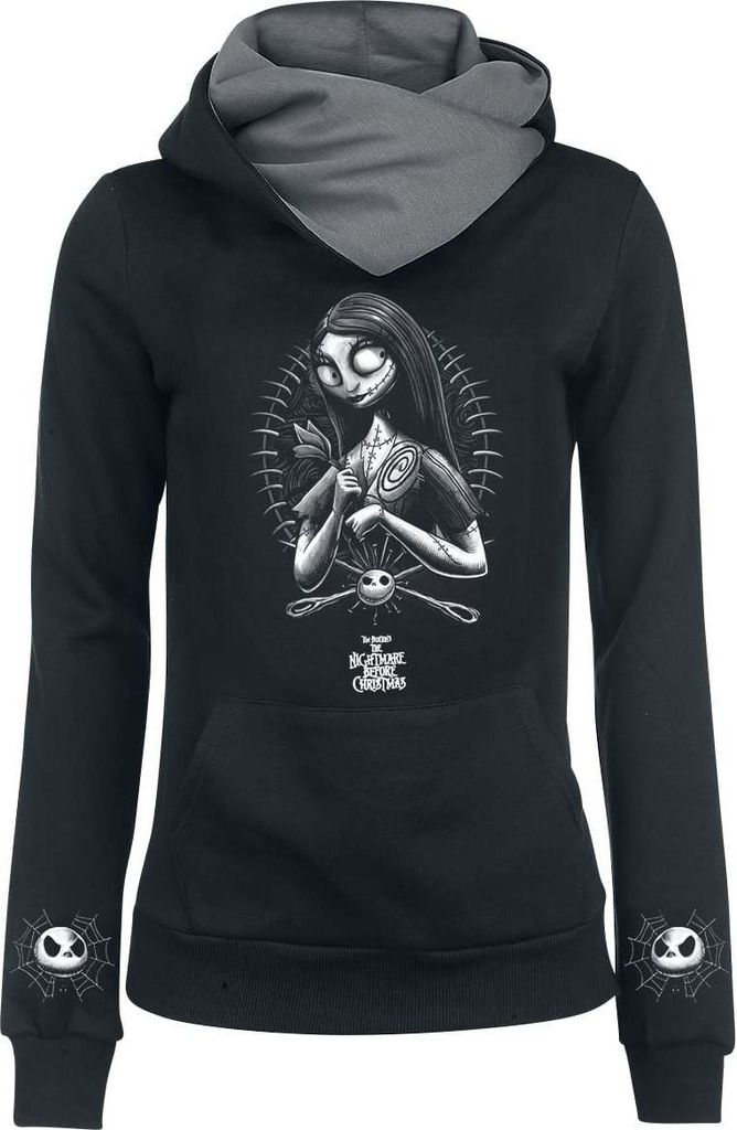 The Nightmare Before Christmas Kapuzenpullover Damen Sally schwarz/grau M