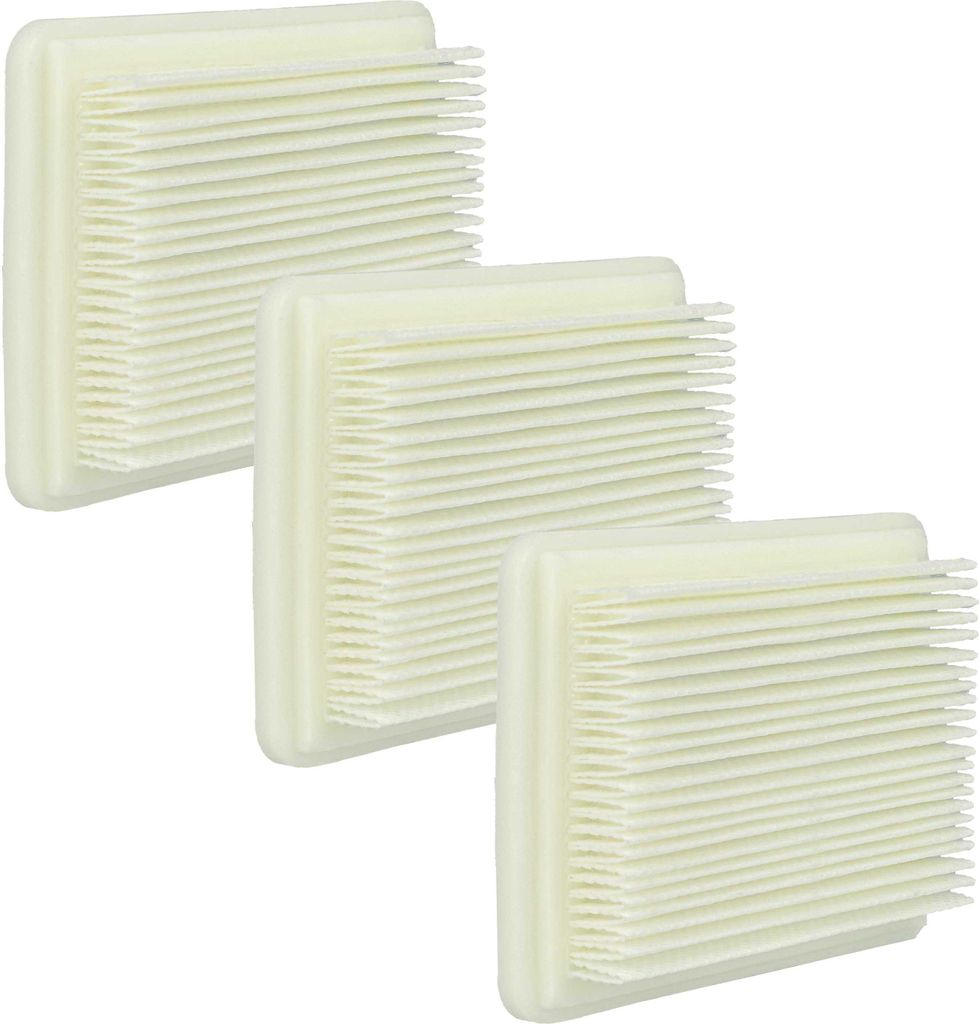 vhbw 3x Staubsaugerfilter Ersatz für Bosch 2609256F44, 06033B9101 für Staubsauger - HEPA-Filter/Faltenfilter Weiß