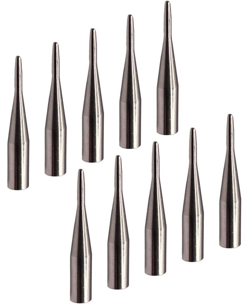 Karella Shaft Lock System Tool Applikator Chrom 10er Set, Dartzubehör für Gummiringe
