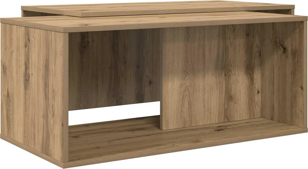 SYFAX™ Set 2 Tavolini da Caffè Rovere Artigianale | Soggiorno Moderno