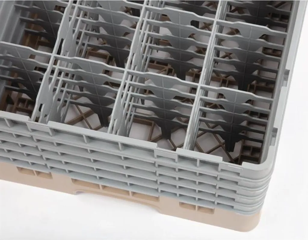 Panier de lavage robuste Cambro 16 compartiments pour verres